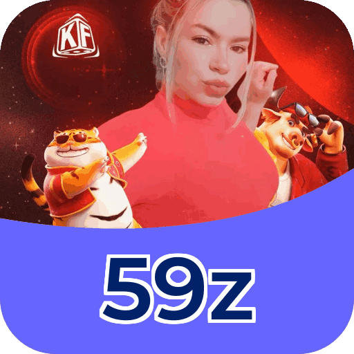 Plataforma 59z mostrando interface moderna, jogos certificados e recursos de segurança licenciados