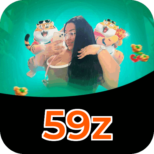 Interface do aplicativo 59z mostrando jogos disponíveis no iOS e Android
